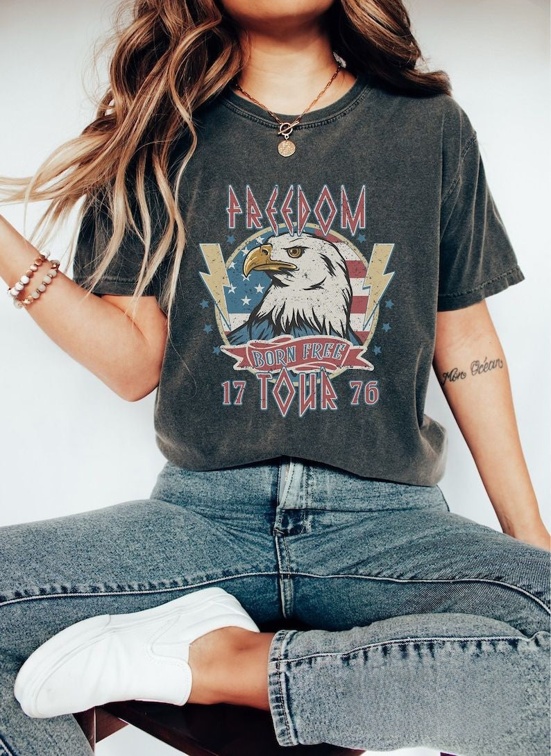 Retro 4th of July Independence Day T-shirt