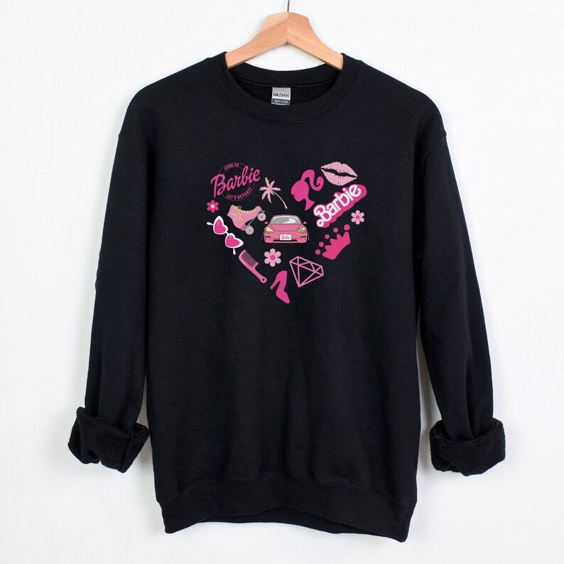 Come On Let's Go Party Heart Print Sweatshirt