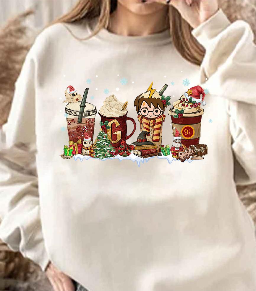 Magic HP Coffee Latte Christmas Sweatshirt