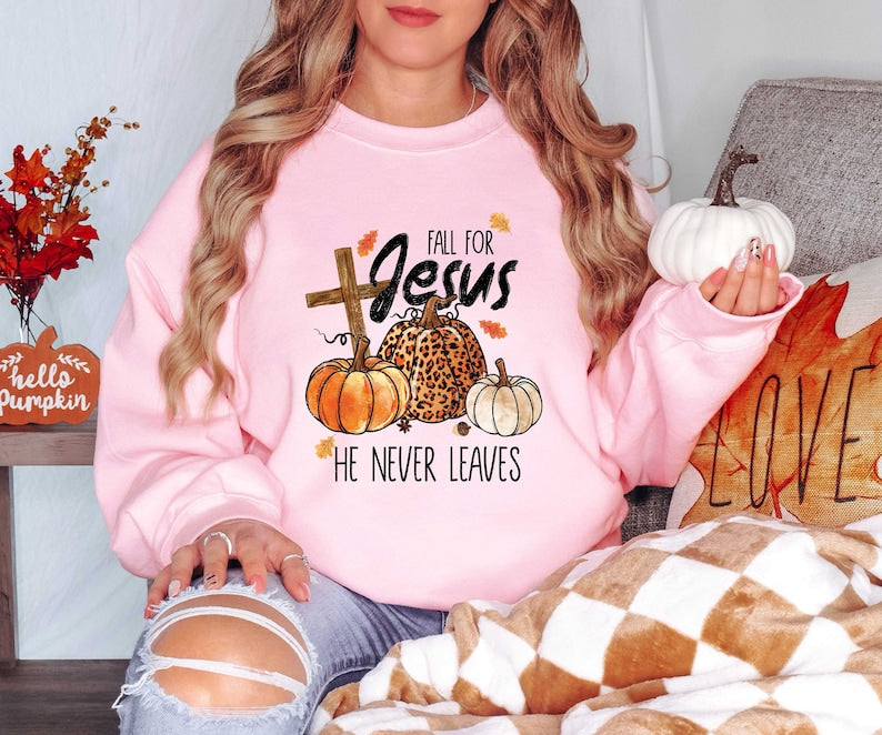 He Never Leaves Sweatshirt