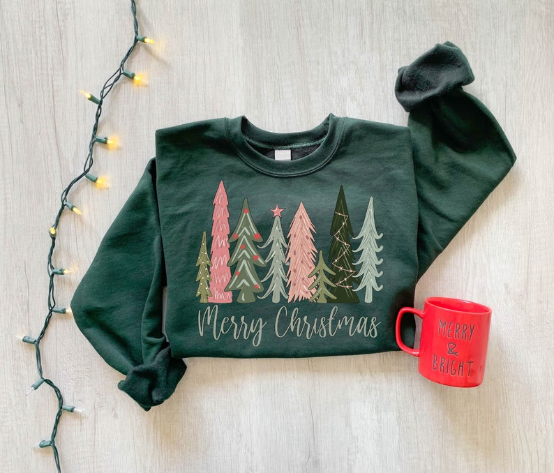Merry Christmas Tree Sweatshirt