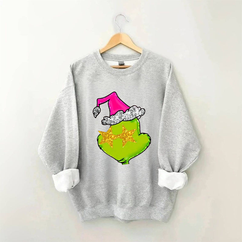 Christmas Print Crew Neck Sweatshirt