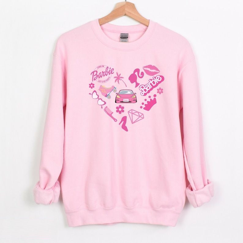Come On Let's Go Party Heart Print Sweatshirt