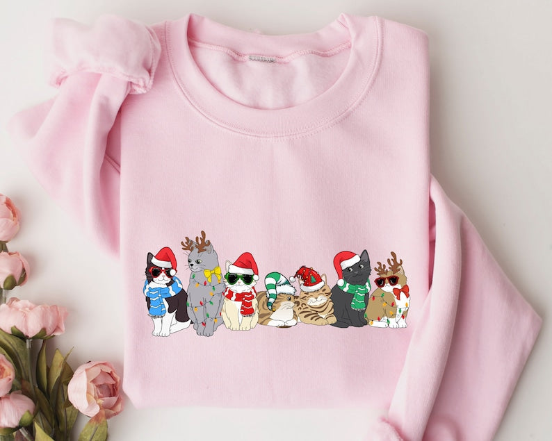 Christmas Cats Sweatshirt