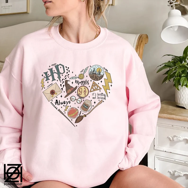 HP Witch Heart Shirt, Wizard Shirt